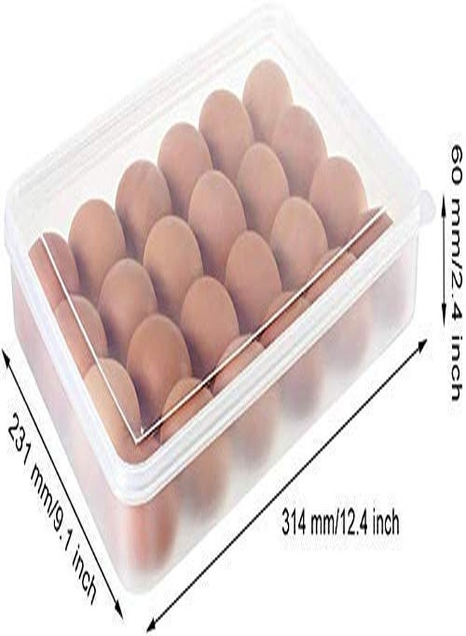 Lipsa Enterprise Egg Carry Holder Carrier Storage Container Box Refrigerator for Egg Tray Box with Lid (24 Egg Container) - Image 4